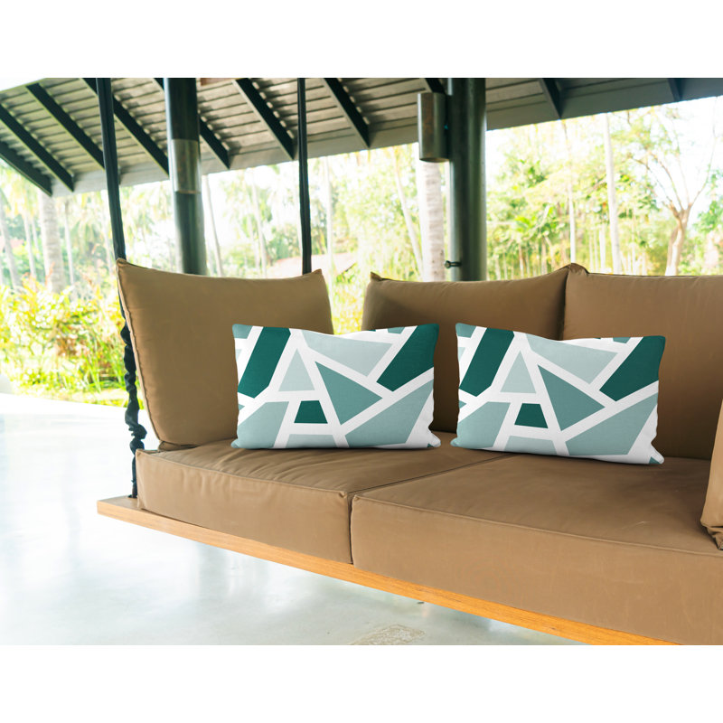 Coussin carré intérieur / extérieur Marion, Émeraude