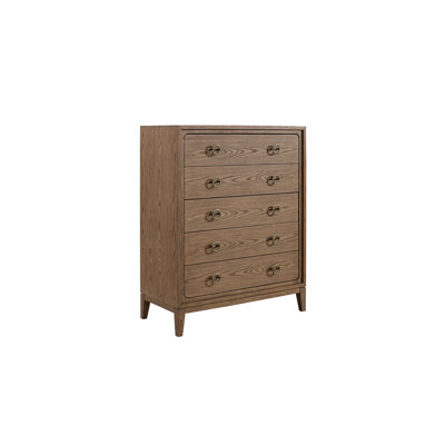 Commode 5 tiroirs au fini latté