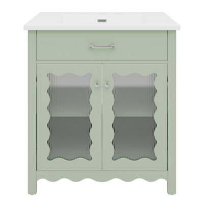 Meuble-lavabo moderne 31 "avec plateau en céramique