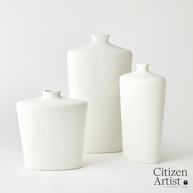 Terzo Handmade Ceramic Table Vase, 23" H x 12.5" W x 4.5" D
