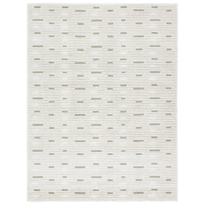 Label J Verdant JID29 Geometric Ivory and Green Area Rug 
