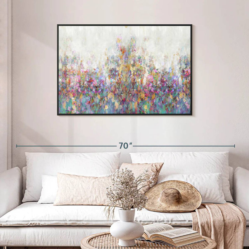 Couvert matinal, Cadre flottant noir, 43 po x 29 po