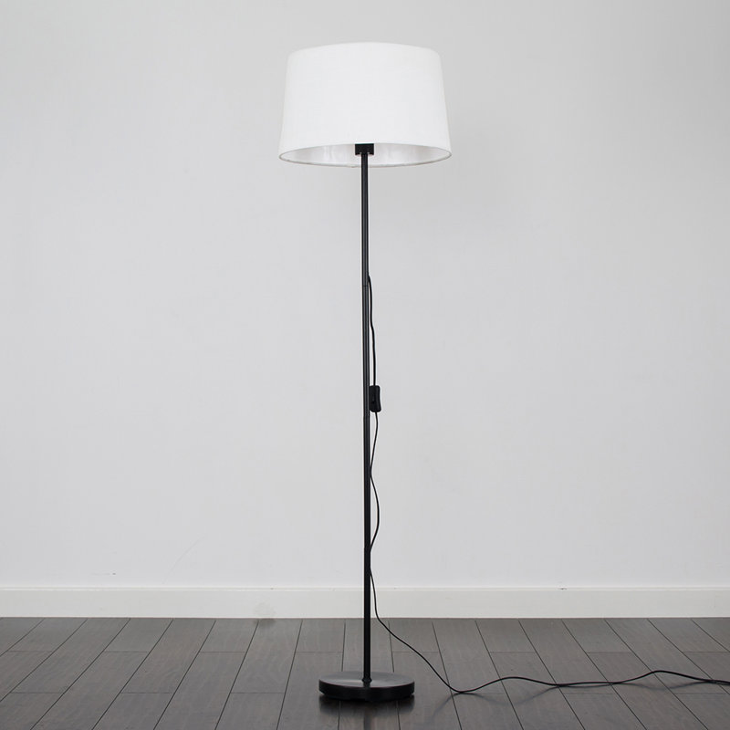 Bekbele 147cm Black Traditional Floor Lamp, No Bulb, White