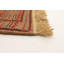 Tapis brun / rouge en laine fait à la main Kilim
