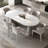 Modern White Oval Marble Dining Table-102533549