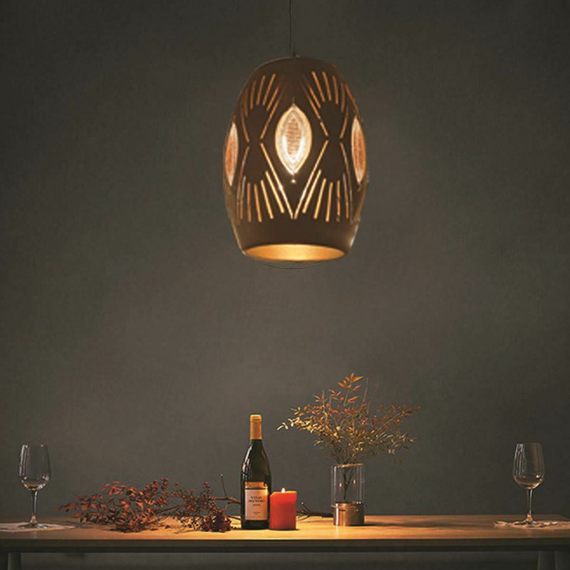 Banjo 1 - Light Black Single Pendant