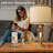 23.75" Industrial Style Touch Table Lamp With Usb Charging,for Living,office,hallway Including Bulb