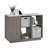 Accent Storage Cabinet, Gray Finish