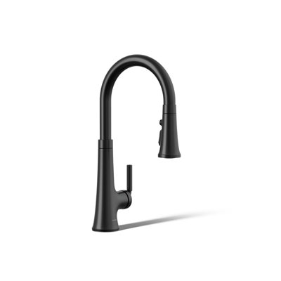 Tone Single Handle Pull Down Kitchen Sink Faucet with Three-Function Pull Down Sprayer