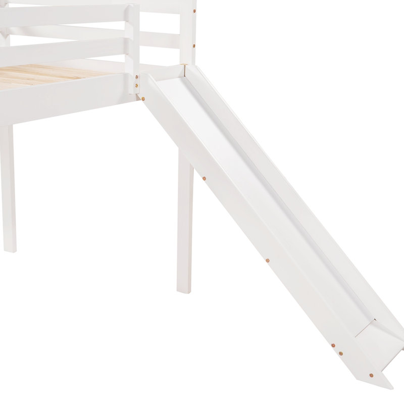 Hallye Bed, Twin, White