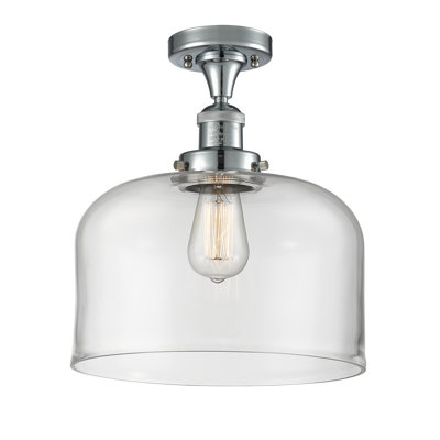 Bell - 1 Light 12" Semi-Flush Mount