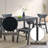 Briar Black Finish Dining Table