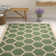 Kelley Hooked Green/Neutral Indoor/Outdoor Rug