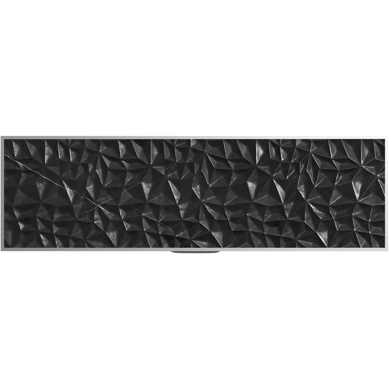 Tailor Carved Stone Insert, Nero Marquina Marble