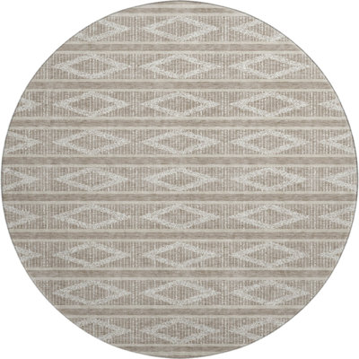 Premium Machine Washable Birchview AMF1029 Geometric Rug
