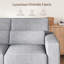 Canapé rembourré moderne avec support lombaire pour salon, appartement, bureau-g-1183306928