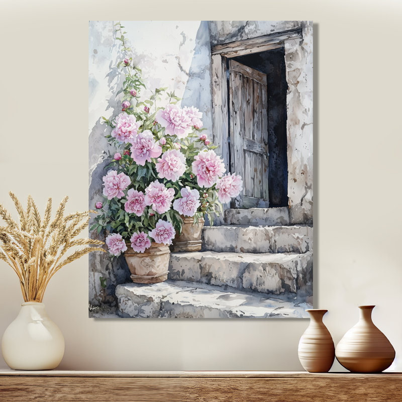 Boarstall - Décoration murale florale, Ne s'applique pas, Toile tendue, H 20 po x l 12 po