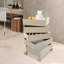Armoire de rangement Table de chevet pivotante avec 4 roulettes-49796275