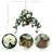 25" Artificial White Geranium Hanging Basket-1284385955
