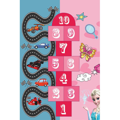 Élégant tapis tissé (4,6 x 7,2 pi), 100% polyester, d'une hauteur de poils de 0,3 po | Antibactérien et antidérapant dessous, lavable à la machine | Durable avec impression numérique 3D, parfaite pour le décor du salon et de la chambre à coucher