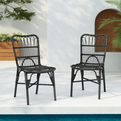 Magnus Patio PE Wicker Dining Chair Set by Bay Isle Home