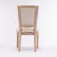 Chaise de salle à manger en bois massif de style français, ensemble de 2