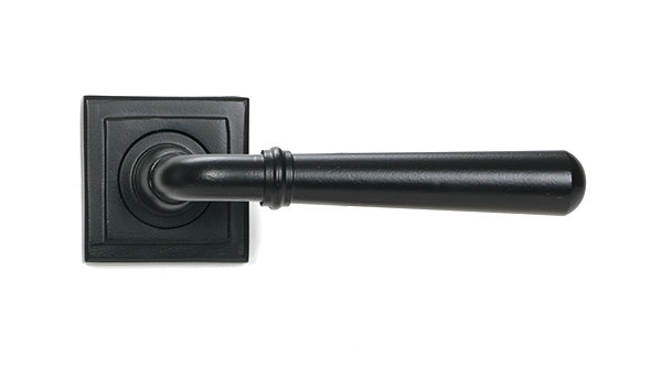 Newbury Interior Mortise Door Handle, Matt Black