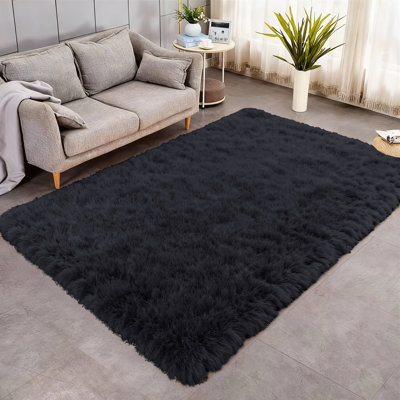 Solid Colour Shag Area Rug