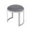 Tabouret de coiffeuse en métal Nouri - table basse avec repose-pieds Orion-891611404-891611407