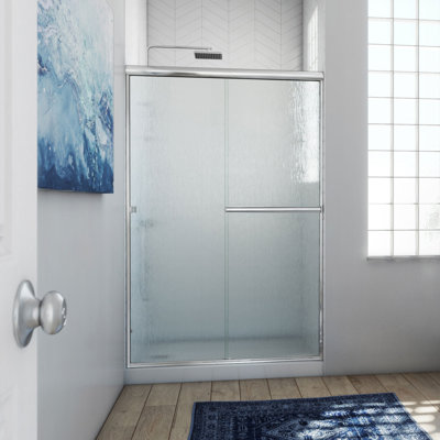 Lese 53" x 67" Bypass Semi-Frameless Shower Door