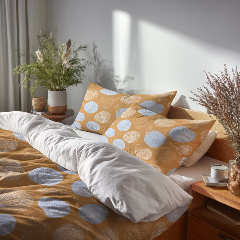 Ensemble de housse de couette Coastal, Housse de couette pour grand lit et 2 taies décor
