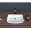 Lavabo de salle de bain vasque rectangulaire 24 po x 15 po en céramique blanche