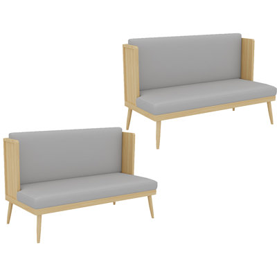 Banc rembourré en similicuir