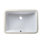 Allora USA 14.25'' White Porcelain Rectangular Bathroom Sink with Overflow