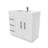 35.44'' Single Bathroom Vanity with Acrylic Top-67996304