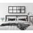Lamel Panel Window Wall Mirror-1500400904