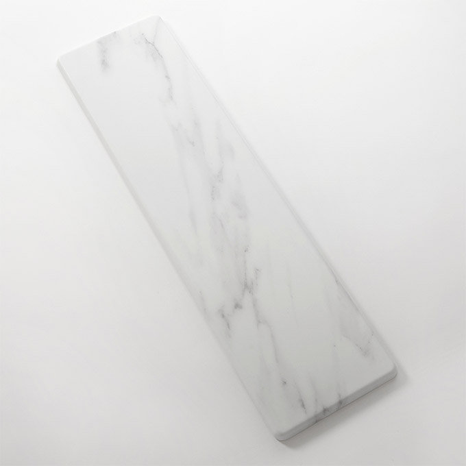 White Marble Rectangular Melamine Serving Platter