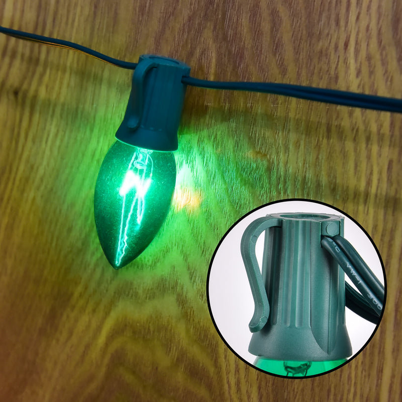 Lumières de Noël multicolores 30,75 pi