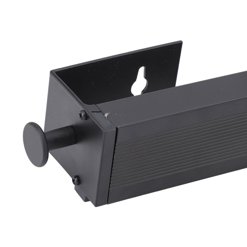 Aluminum Wall-Mounted Drying Rack, Black