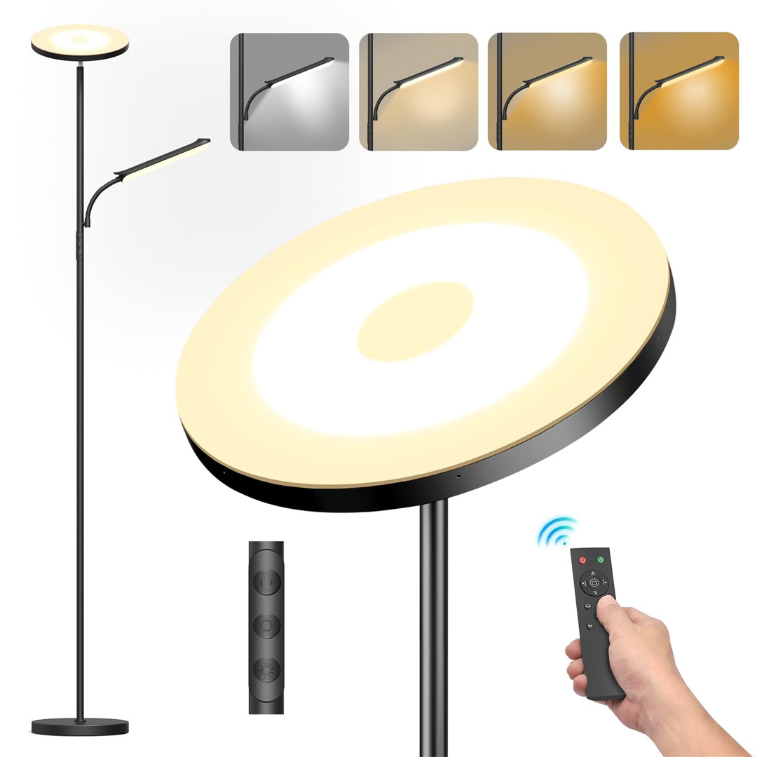 Denija 175cm Torchiere Floor Lamp