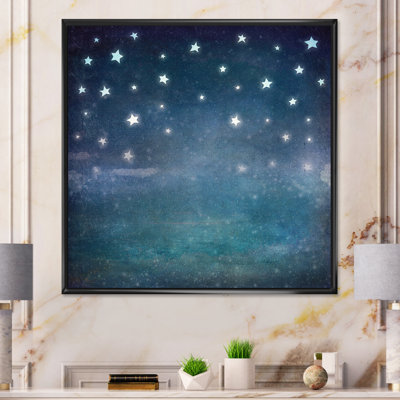 Cute Stars At Night " Cute Stars At Night " Watercolor Print