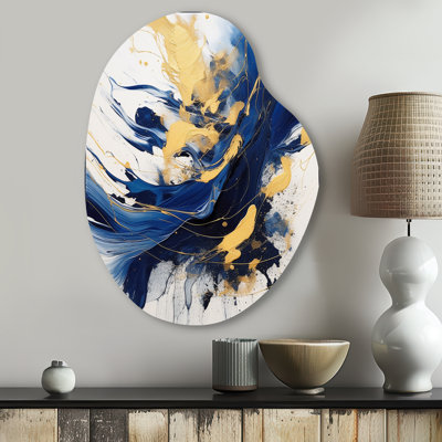 Chesham - Fractals Pear Shape Assymterical Metal Wall Art