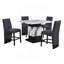 TABLE DE BAR SAMMI BLANCHE ET NOIRE