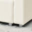 Canapé-lit 90 po avec méridienne et housse en velours côtelé beige lavable Housse de rangement convertible de 51 po de largeur-523002529