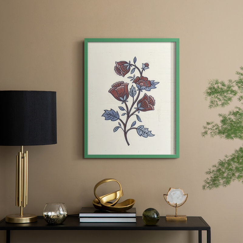 «Hand Drawn Blooms I», H 11 po x l 9 po, Vert
