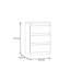 41.8cm W Manufactured Wood Bedside Table-641891384