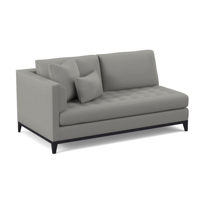 Paramount Upholstered Sectional Symmetrical, Vintage Ebony, Fizz Ivory