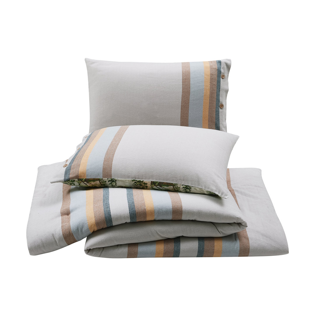 Camp Wandawega Flannel Stripe Reversible Comforter Set Makers Collective