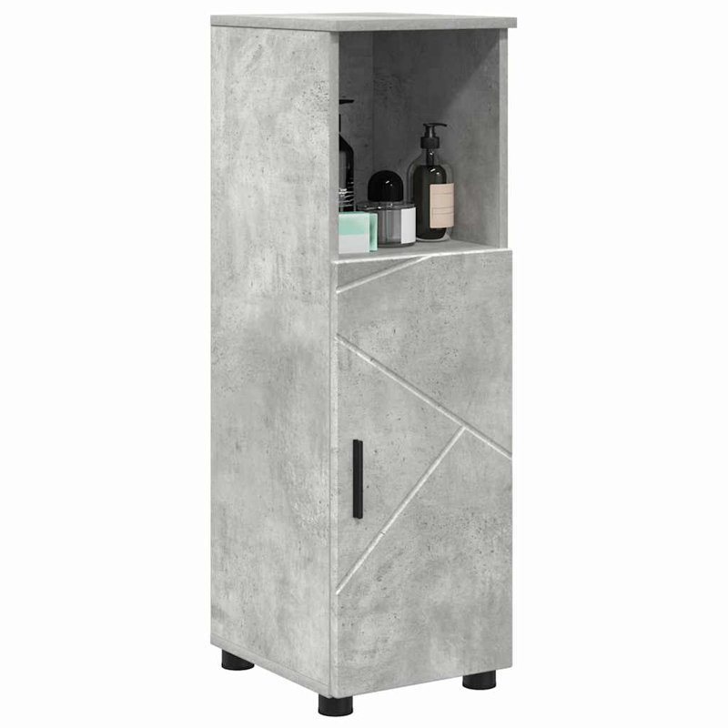 30cm Bathroom Vanity Base Only, Concrete Grey