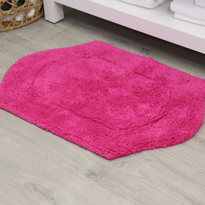 Tapis pour salle de bain Morissette, L 21 po x L 34 po, Rose millennial